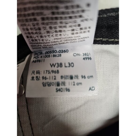 Levis 550 Relaxed Fit Black Jeans Mens Sz 38 x 30 Straight Leg Excellent - Picture 4 of 5